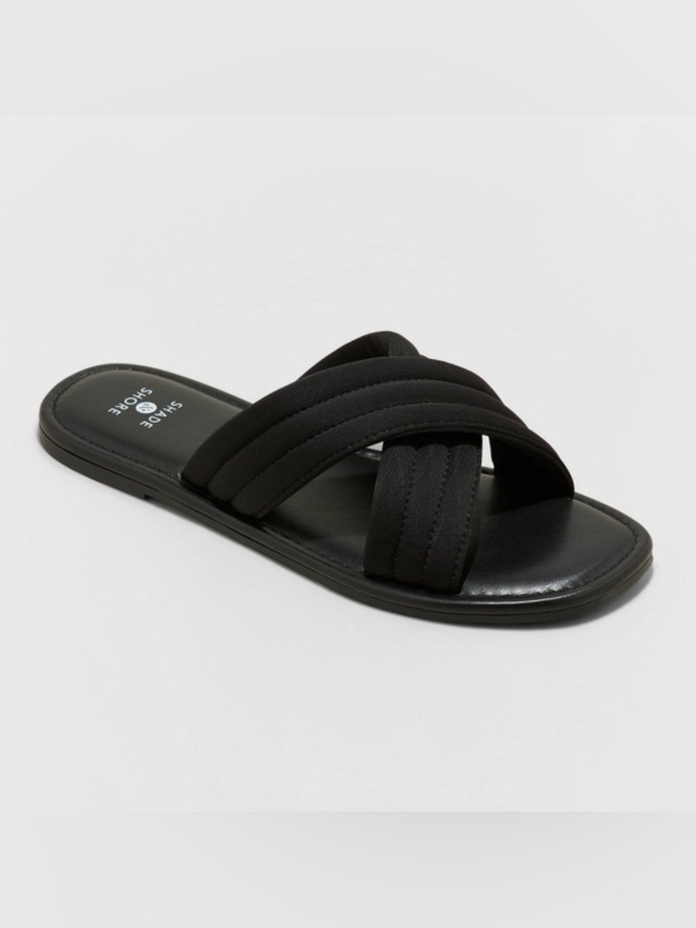 Bundle Women's Maxie Crossband Slide Sandals - Shade & Shore Black & Pink